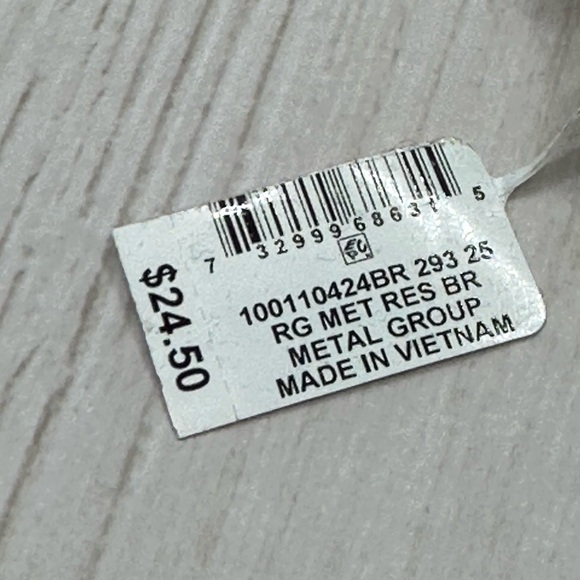 NWT Style & Co Hammered Rose Goldtone Stretch Bracelet - Picture 4 of 6